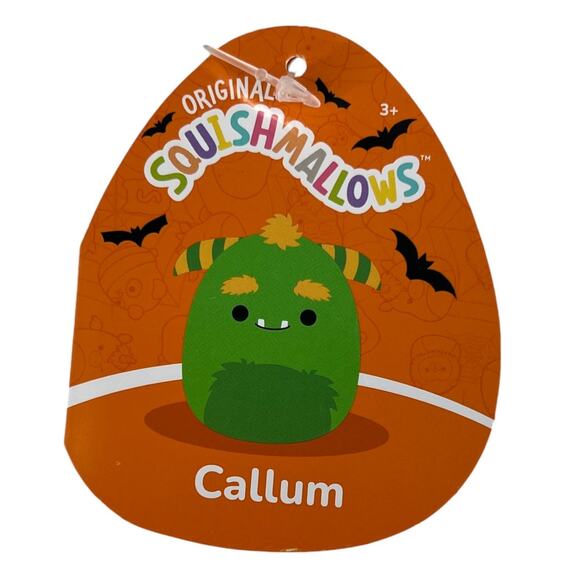 Squishmallow Callum the Monster Halloween Plush Stuffed Animal with Clip 3.5” - Picture 6 of 11